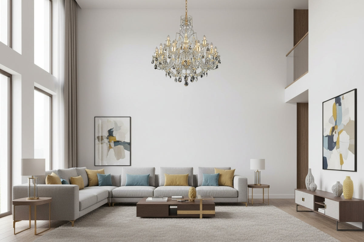 Lustre en cristal LLCH15DG