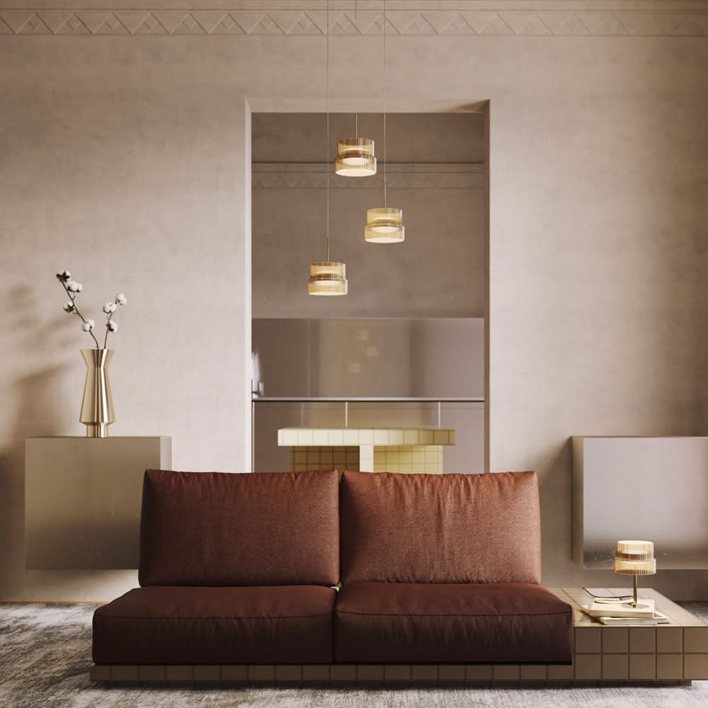 Scala Suspension luminaire bronze