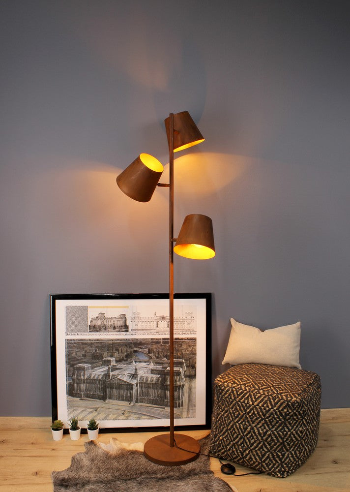 Lampadaire Colt rouille, H 165 cm