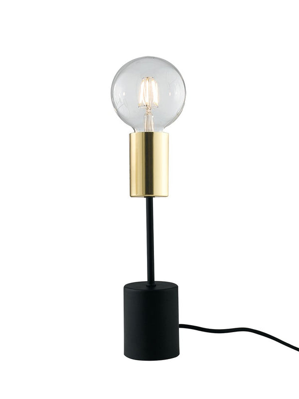 Lampe à poser Axon noire et dorée