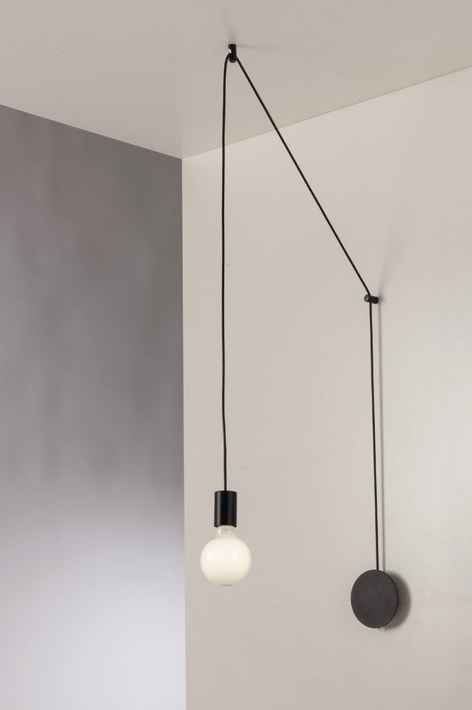 Plafonnier Habitat noir (I-HABITAT-PL1-NER)