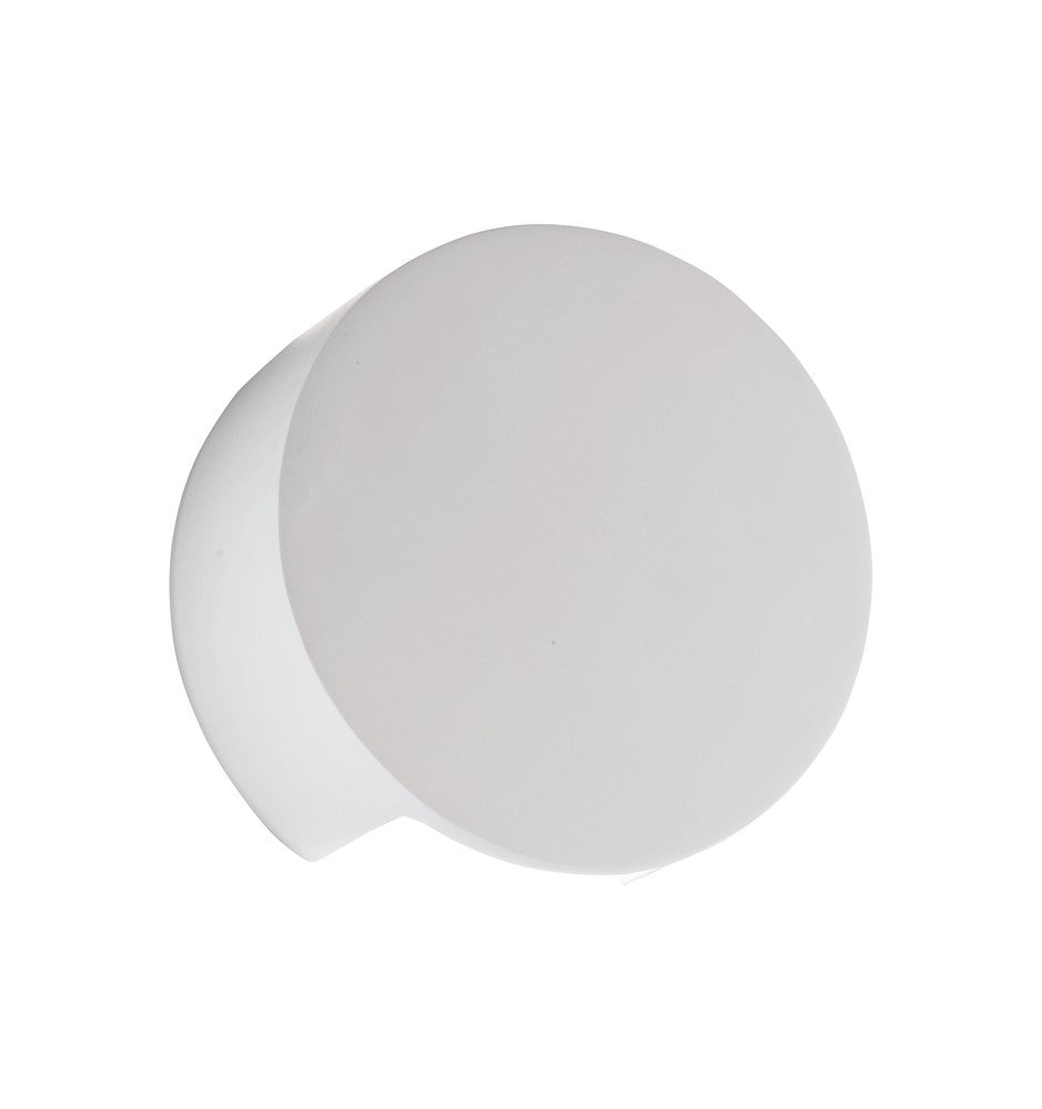 Applique murale Leiron blanche, plâtre