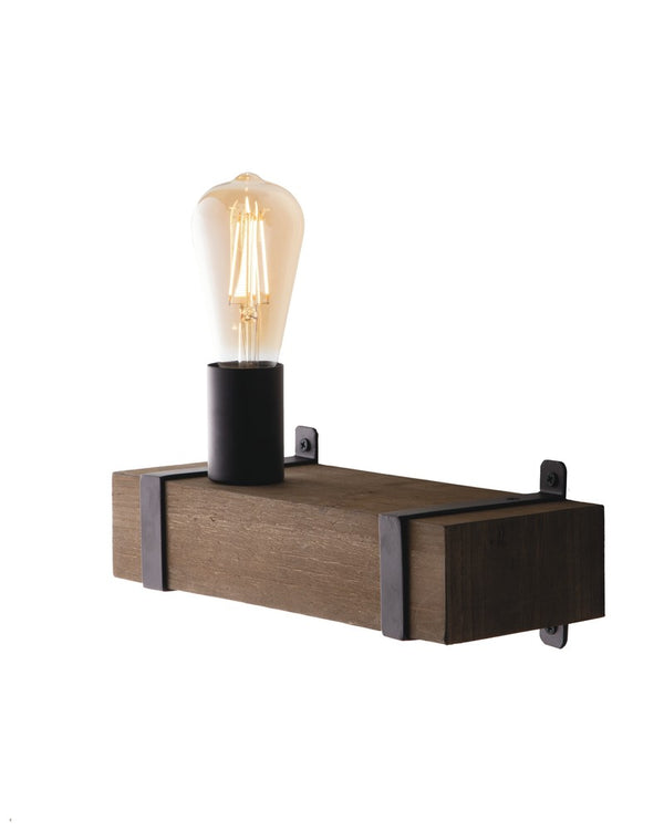 Applique murale Texas marron, bois