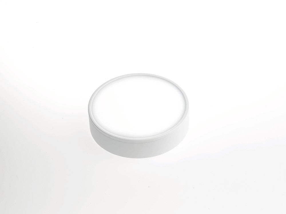 Plafonnier blanc, L 12 cm