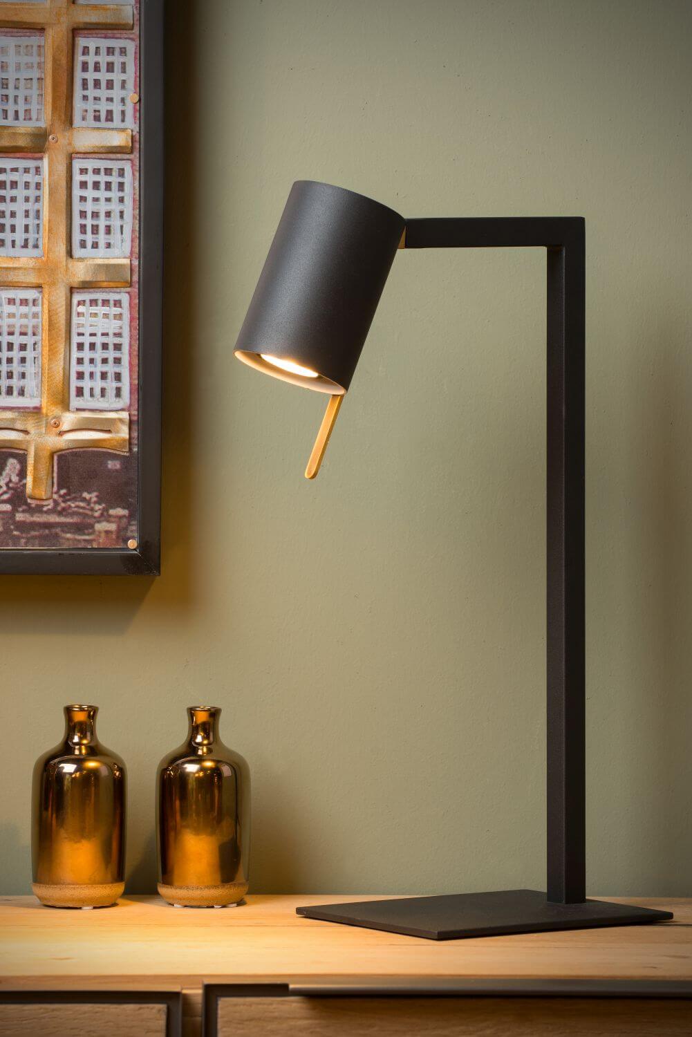 Lampe de bureau Lesley noire