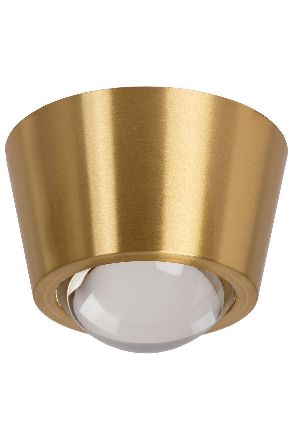 Plafonnier Rigon doré, verre
