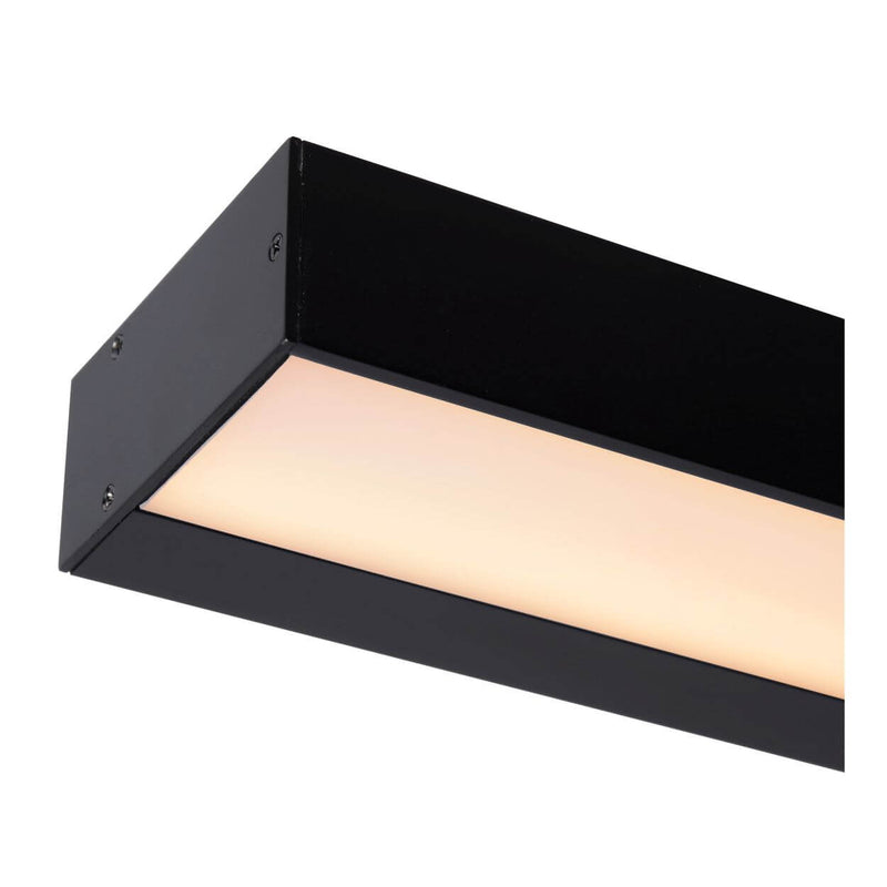 Applique murale Alexa noire et opale, L 60 cm