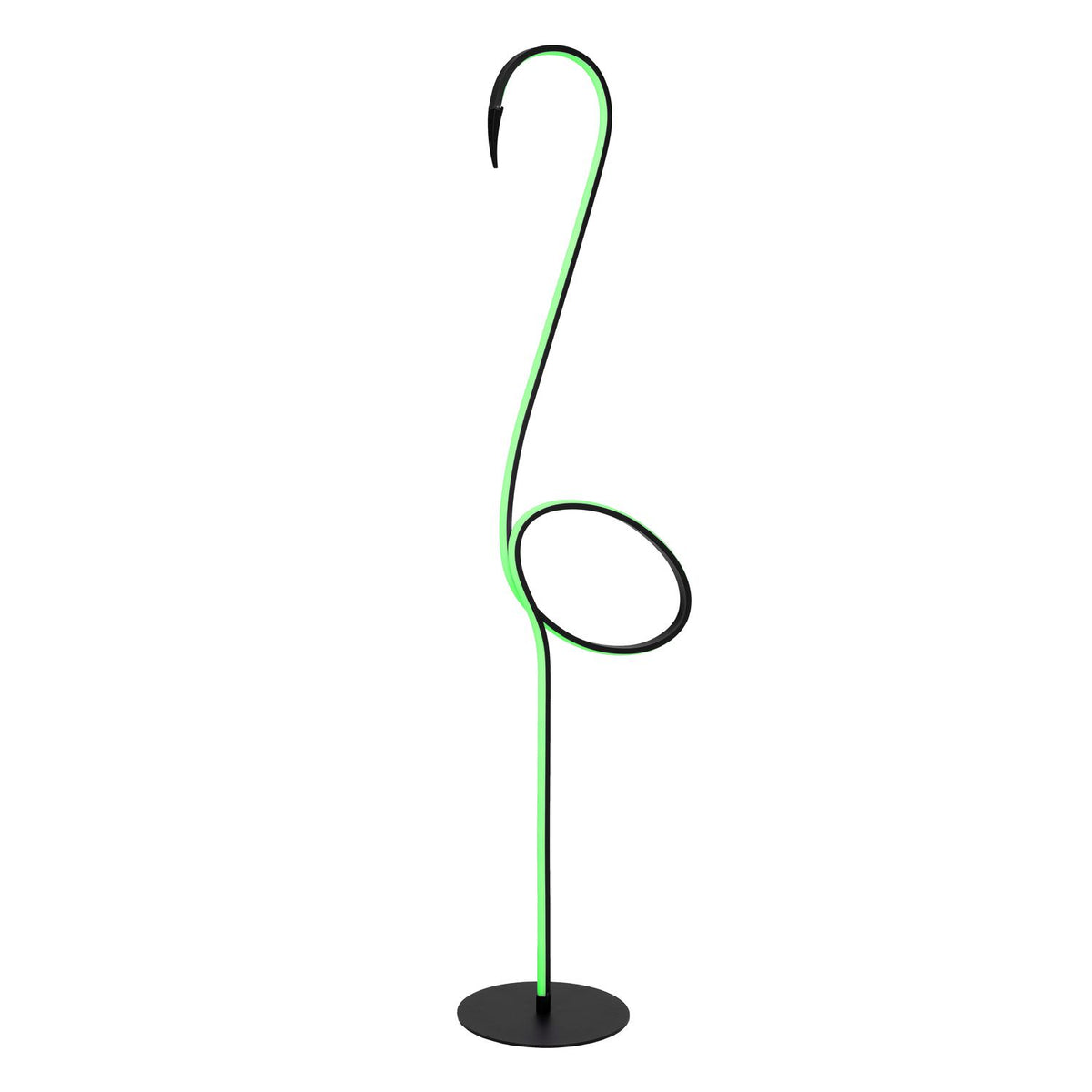Lampadaire Flamingo noir