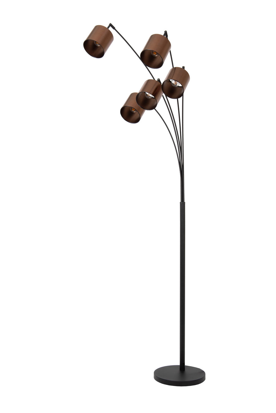 Lampadaire Rankos 5 lumières noir