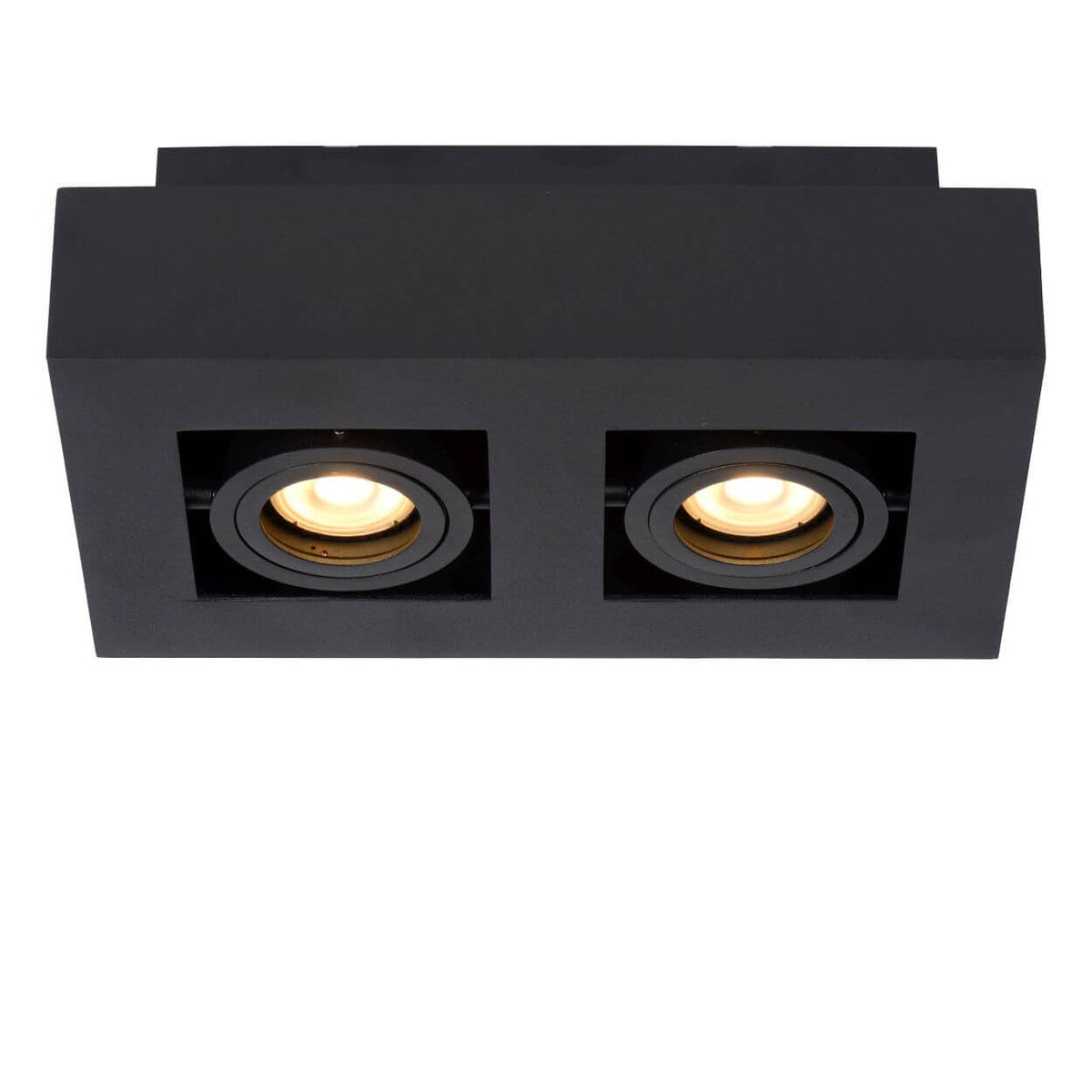 Plafonnier Xirax 2 lumières noir