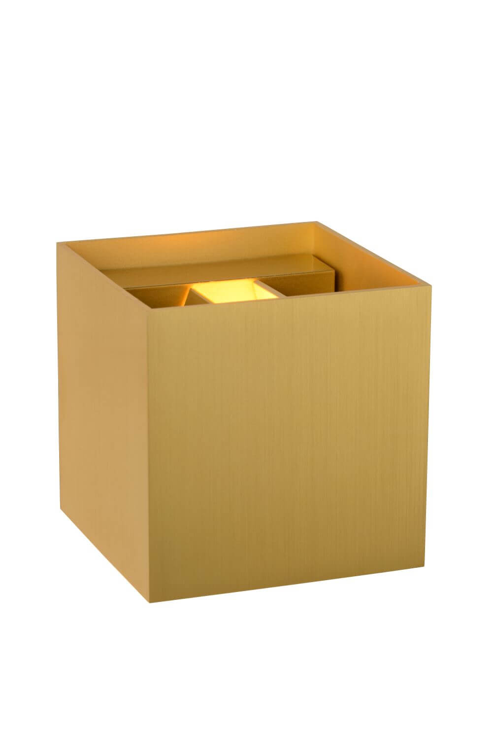 Applique murale XIO dorée mat, H 9,7 cm
