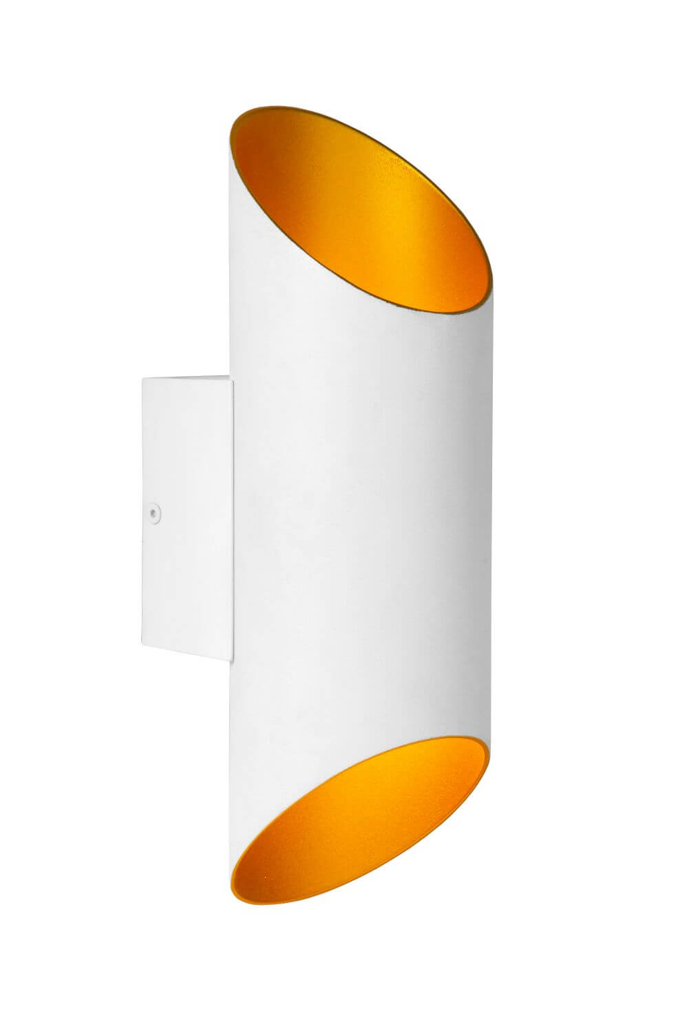 Applique murale Quirijn blanche et dorée mat
