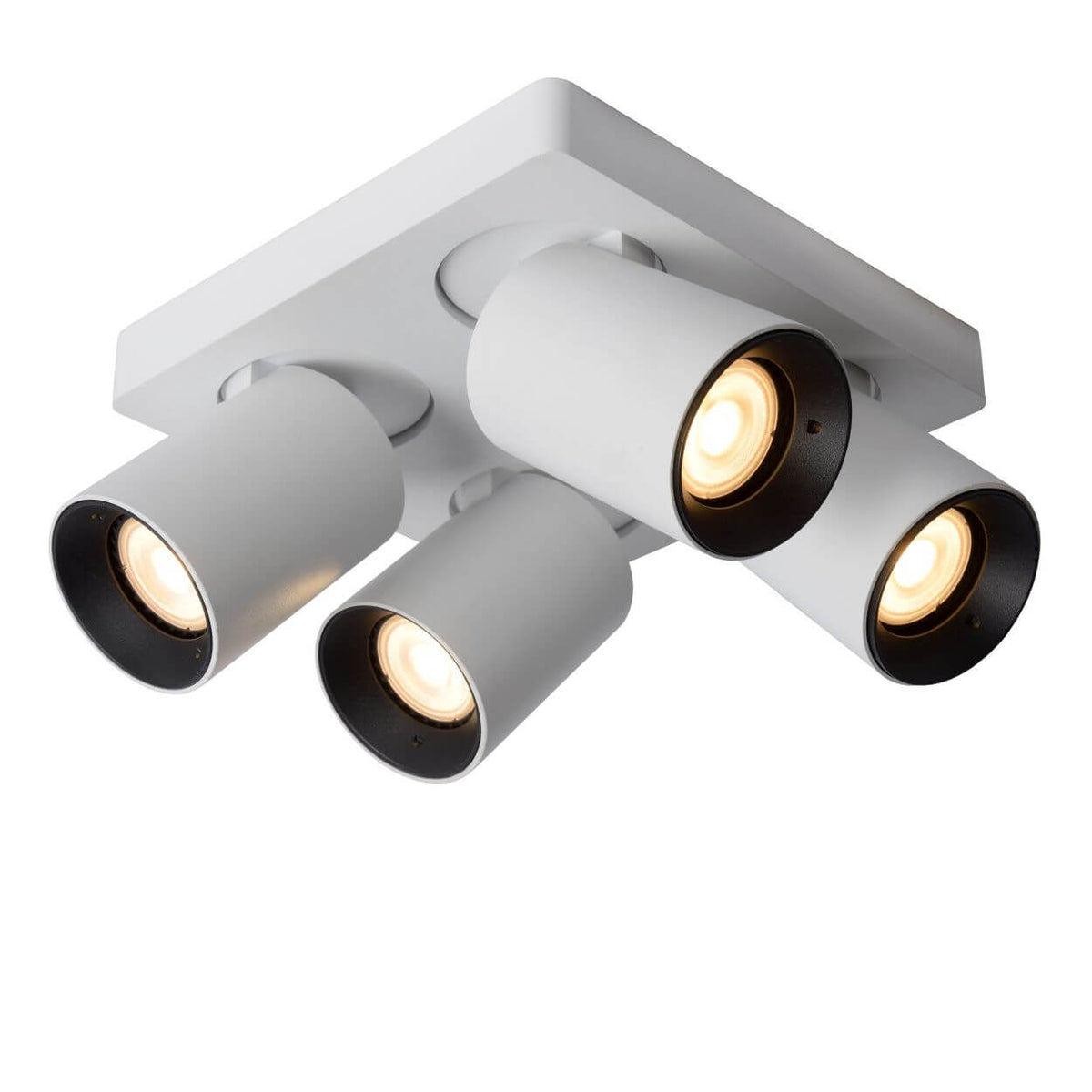 Plafonnier Nigel 4 lumières blanc