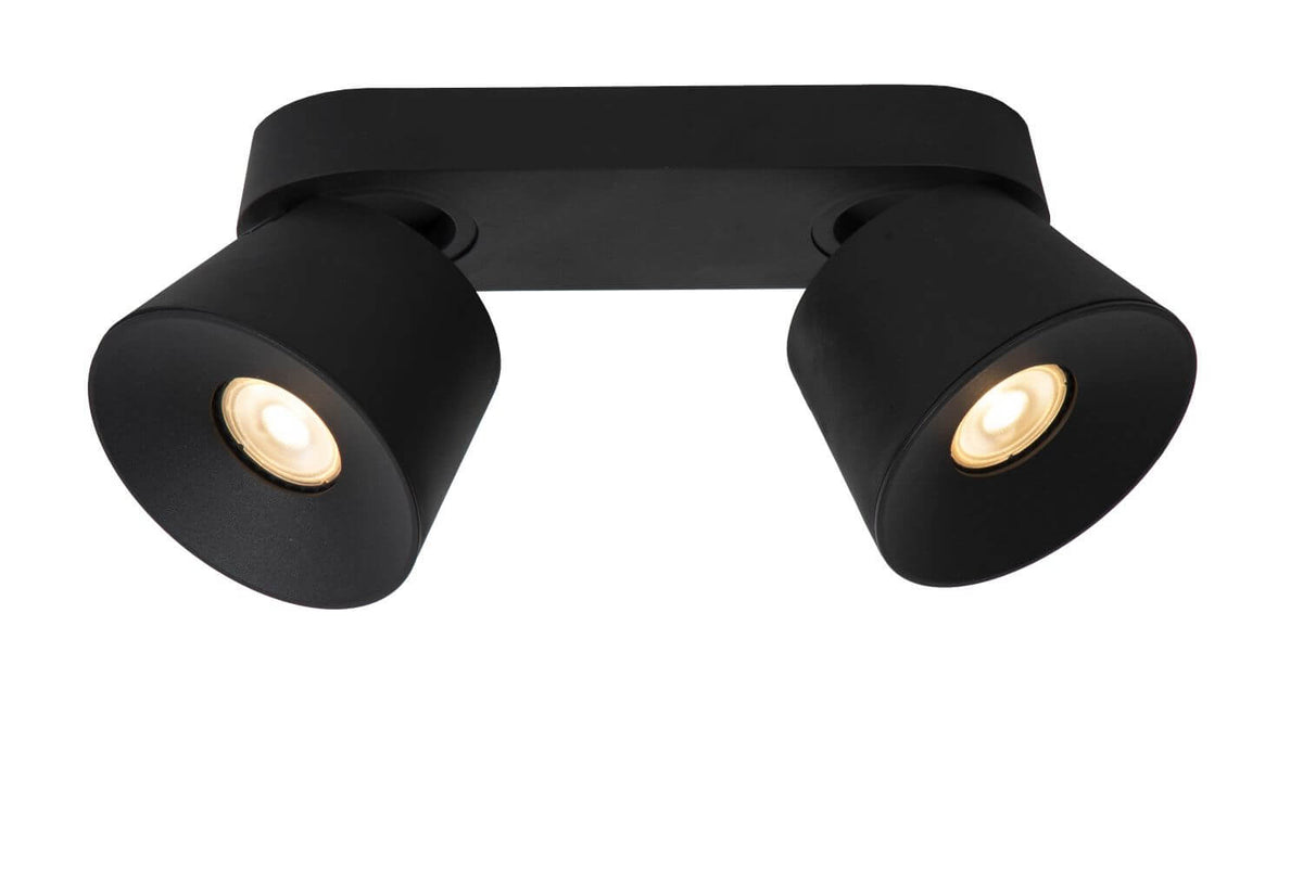 Plafonnier Trigono 2 lumières noir
