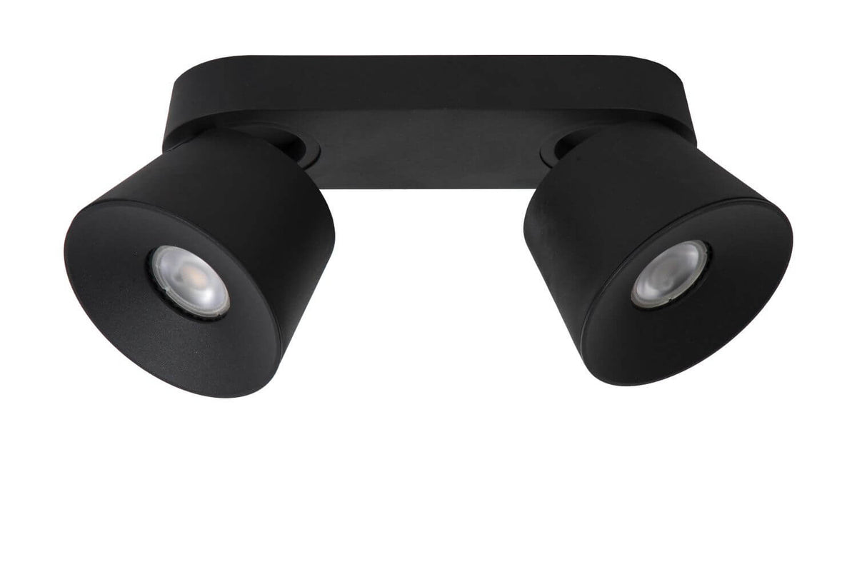 Plafonnier Trigono 2 lumières noir
