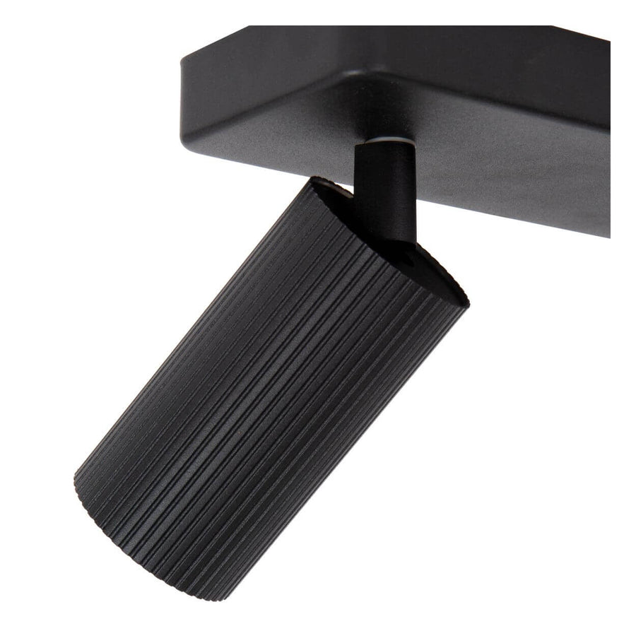 Détail du raccord orientable entre la platine et le cylindre nervuré