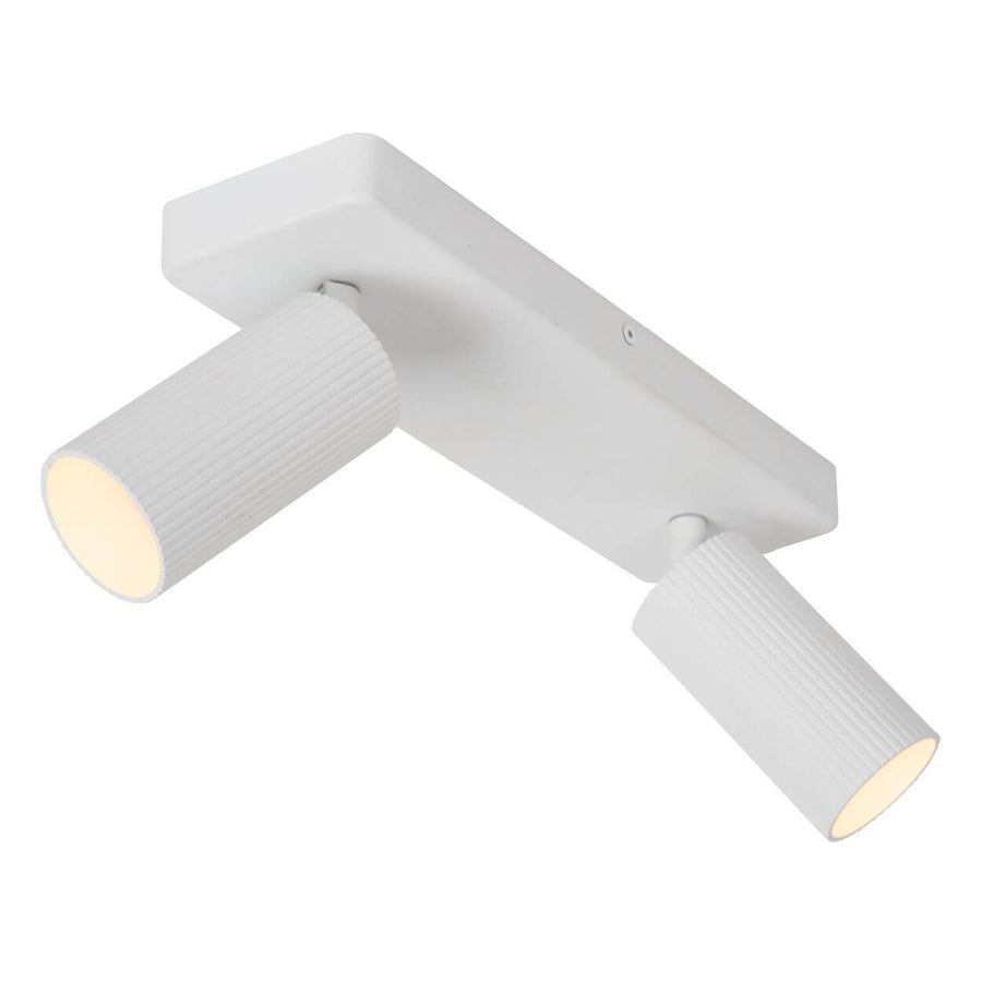 Plafonnier Clubs 2 lumières blanc