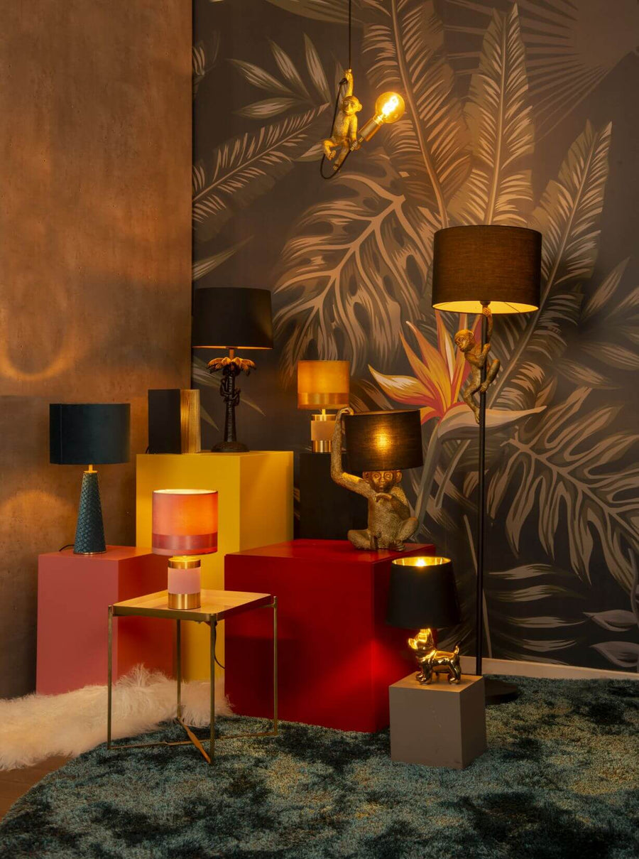 Lampe à poser Extravaganza Coconut noire, coton