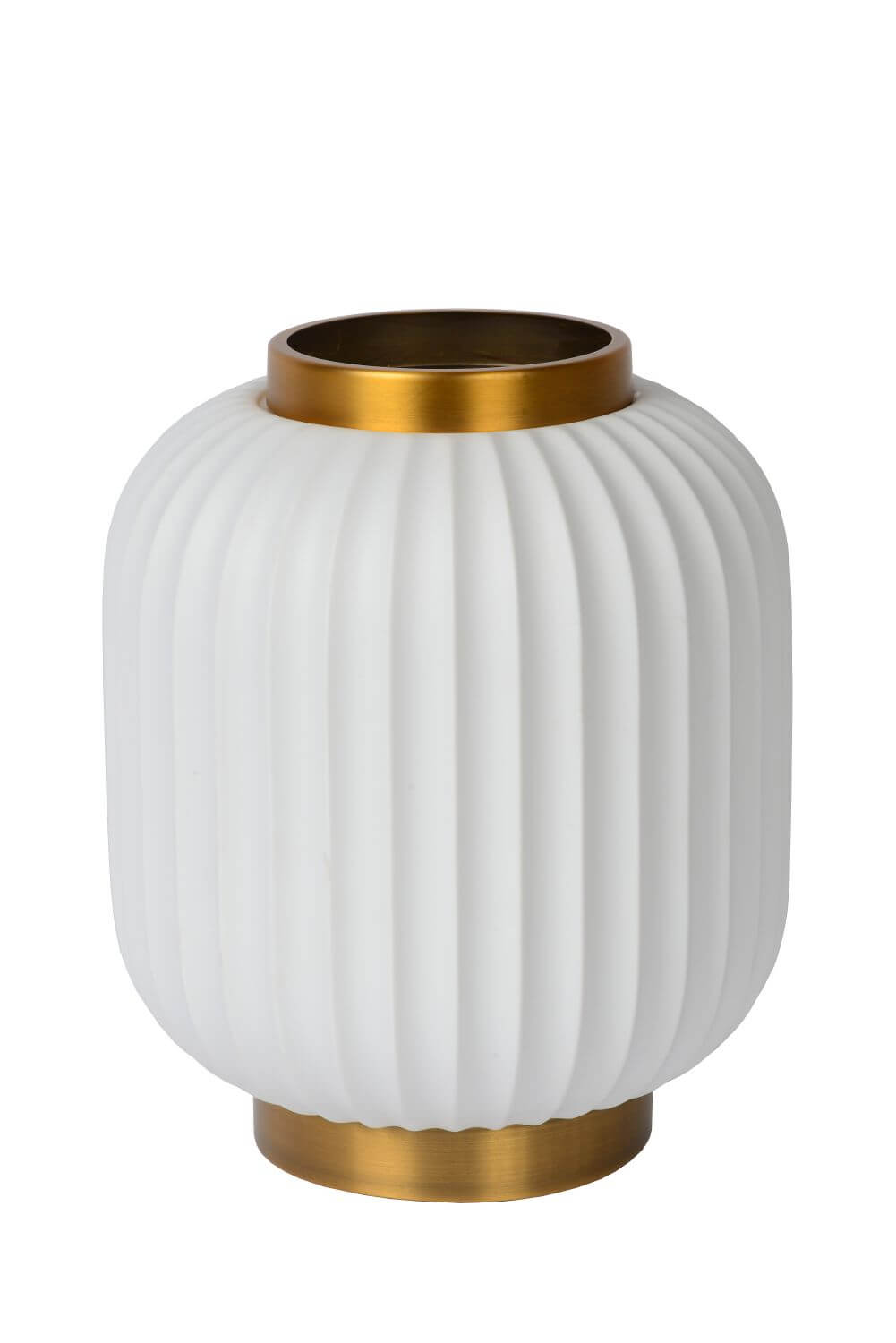 Lampe à poser Gosse blanche, porcelaine, H 23,8 cm