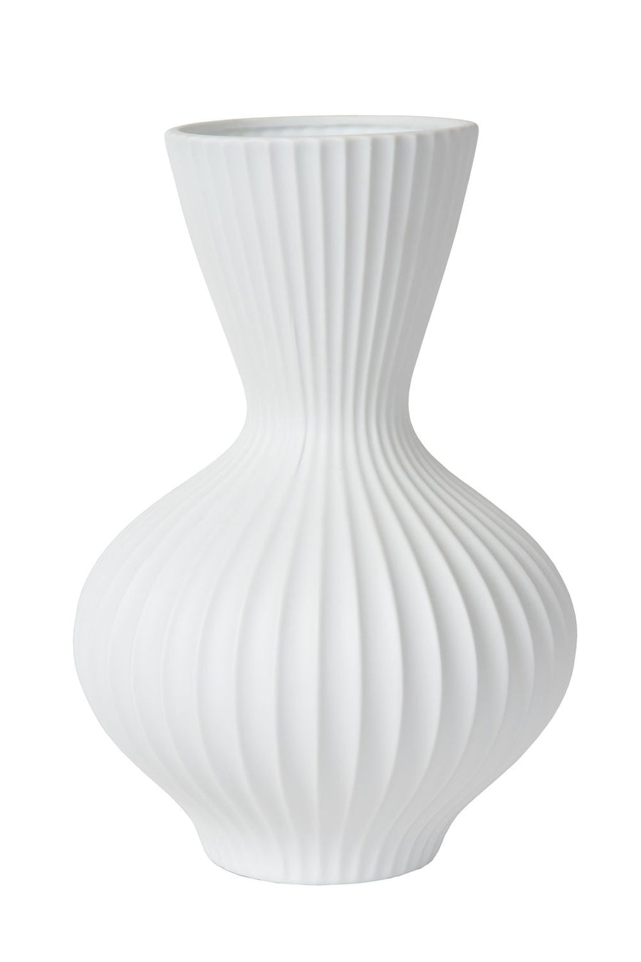 Lampe à poser Momoro blanche, porcelaine, H 29,4 cm