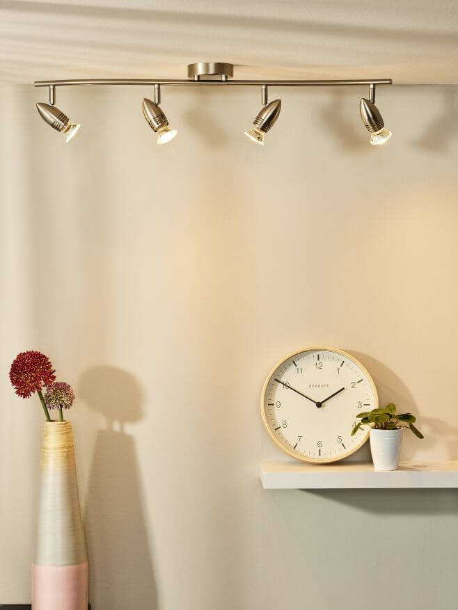 Plafonnier Caro 4 lumières chromé