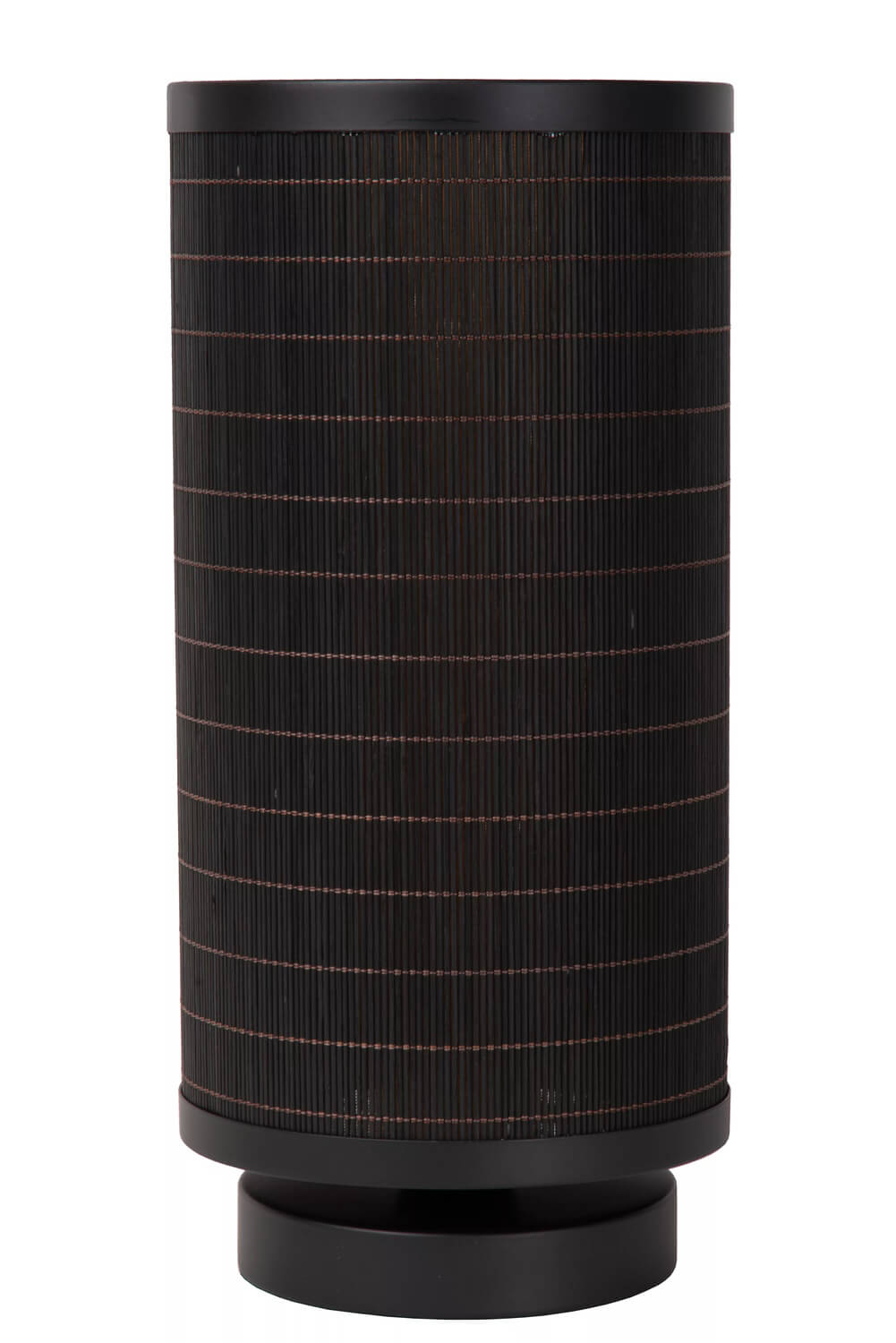 Lampe à poser Tagalog noire et bois clair, H 31,5 cm