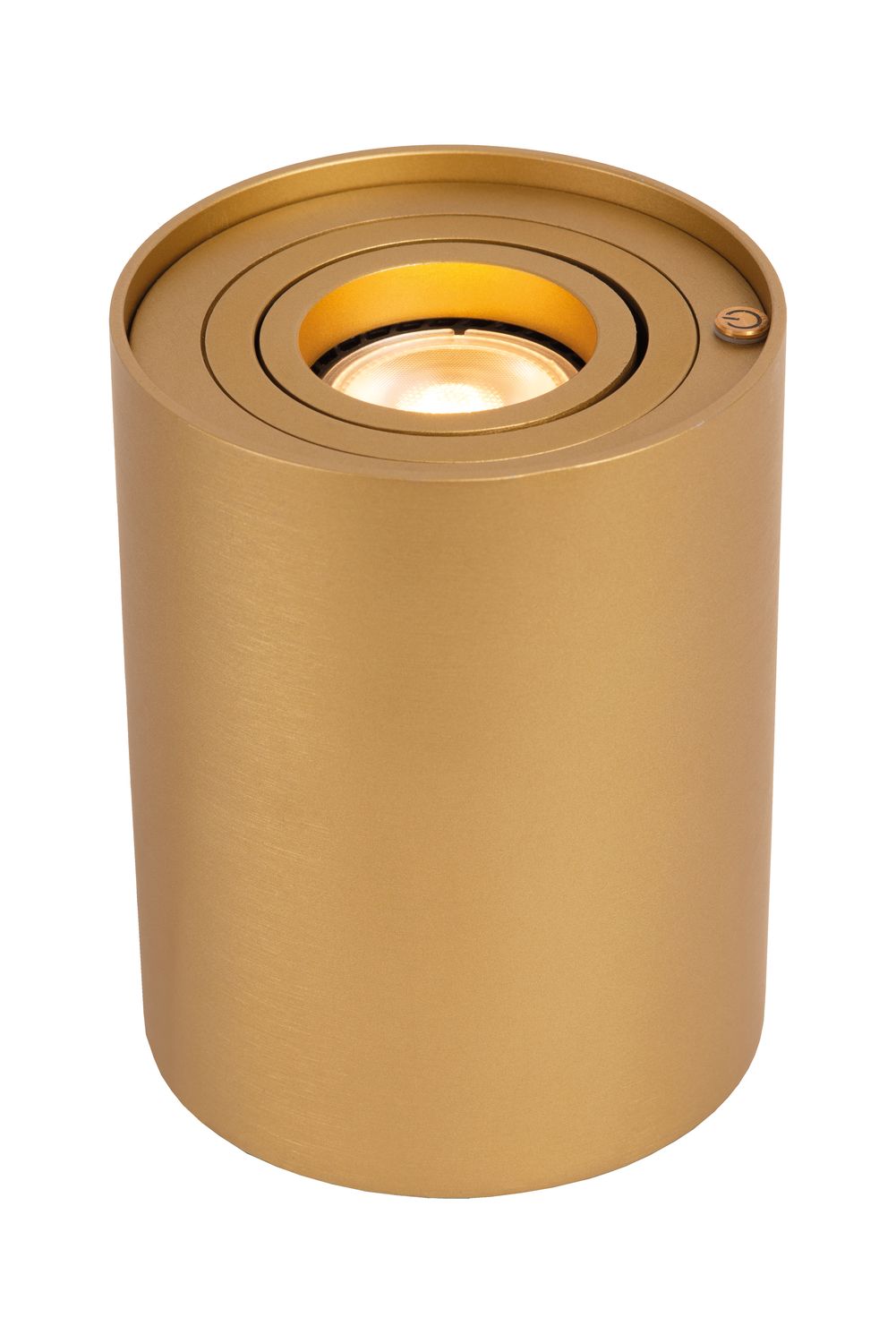 Lampe à poser Tube dorée mat