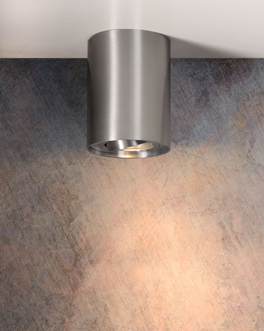 Plafonnier Tube chromé