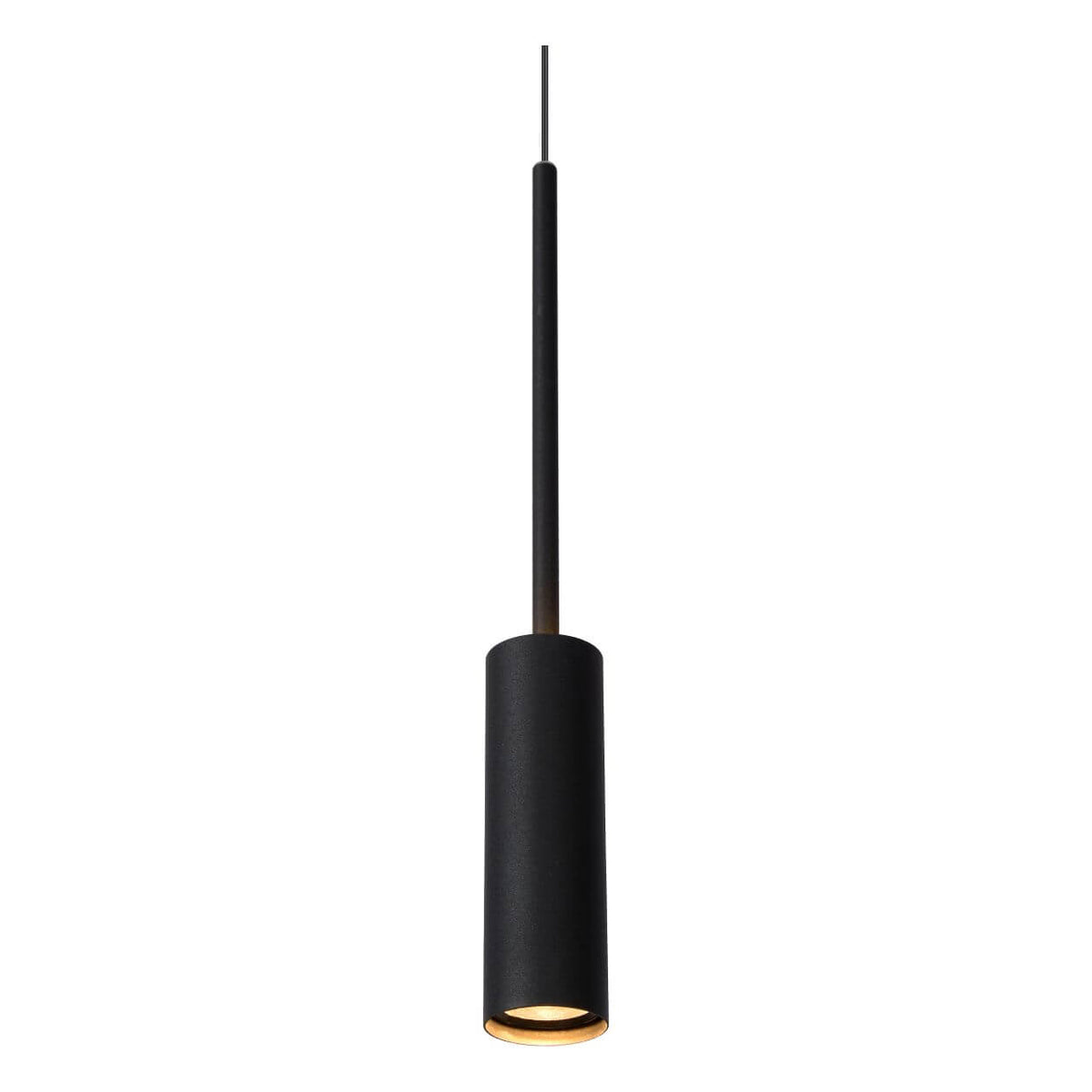 Suspension Tubule noire, L 101 cm