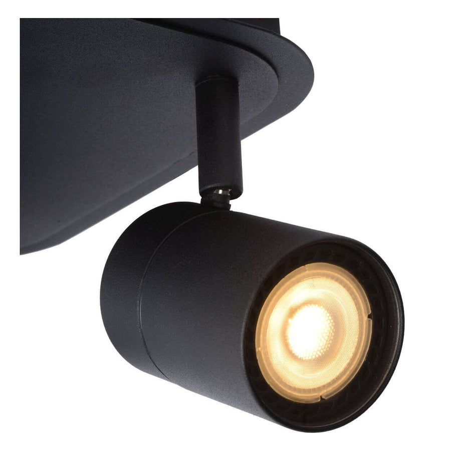Plafonnier Lennert 4 lumières noir