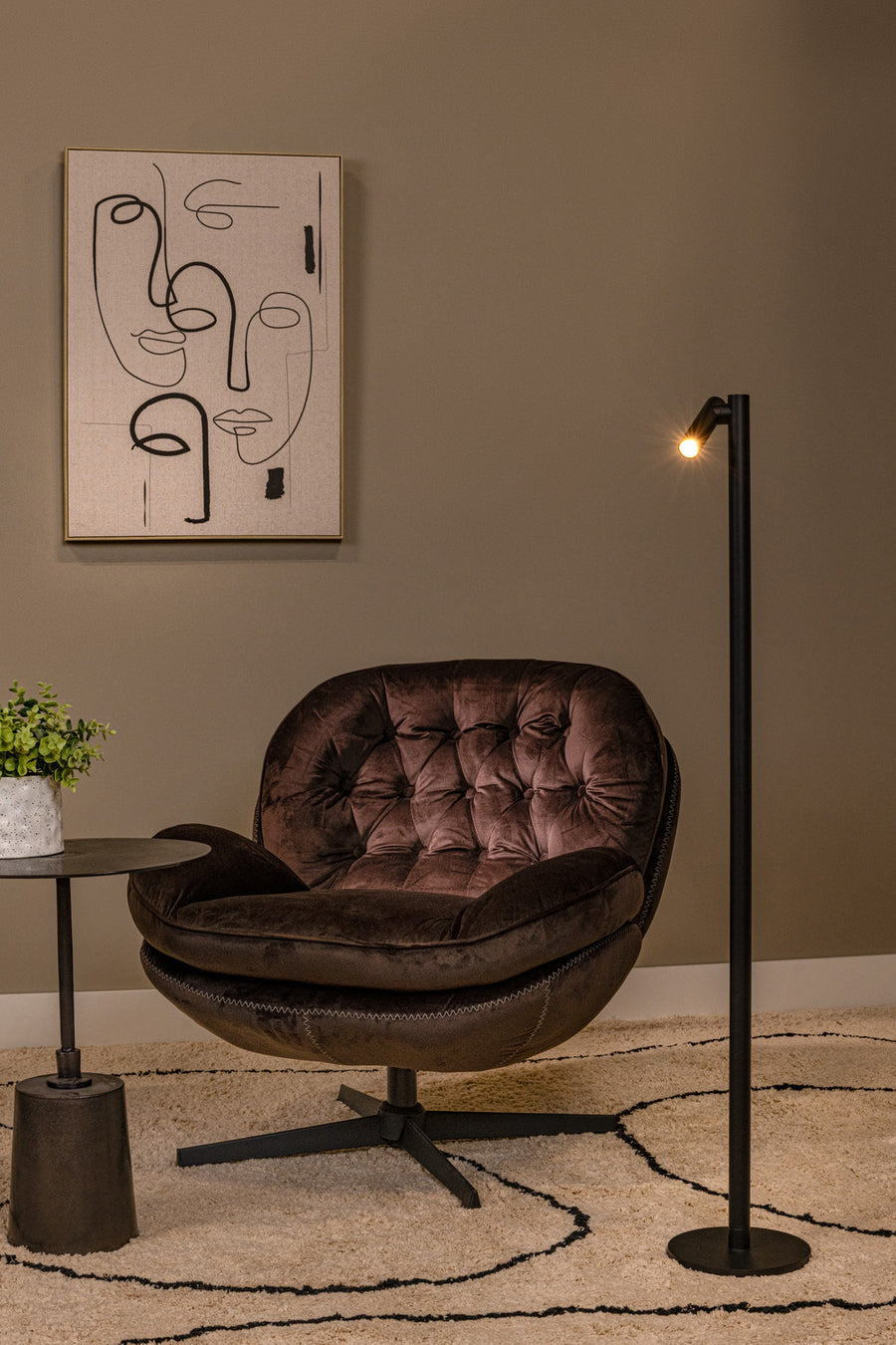 Lampadaire extérieur Antrim noir (27703/02/30)