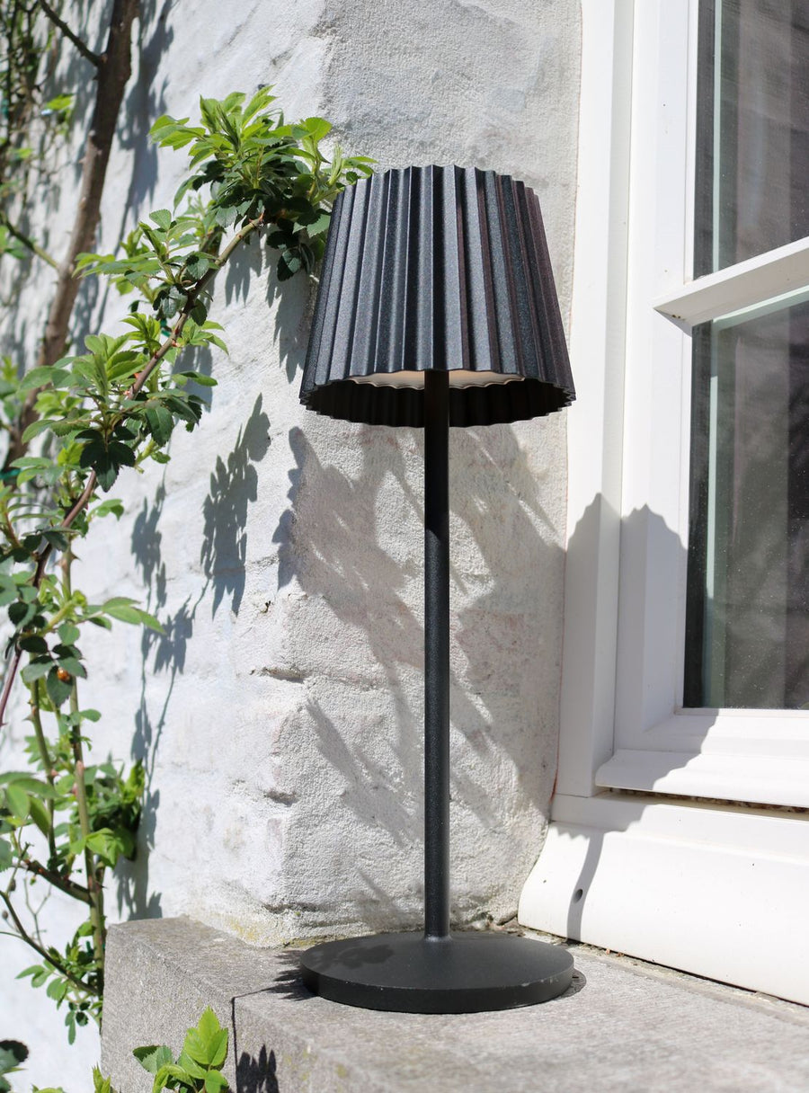 Lampe extérieure Justine noire