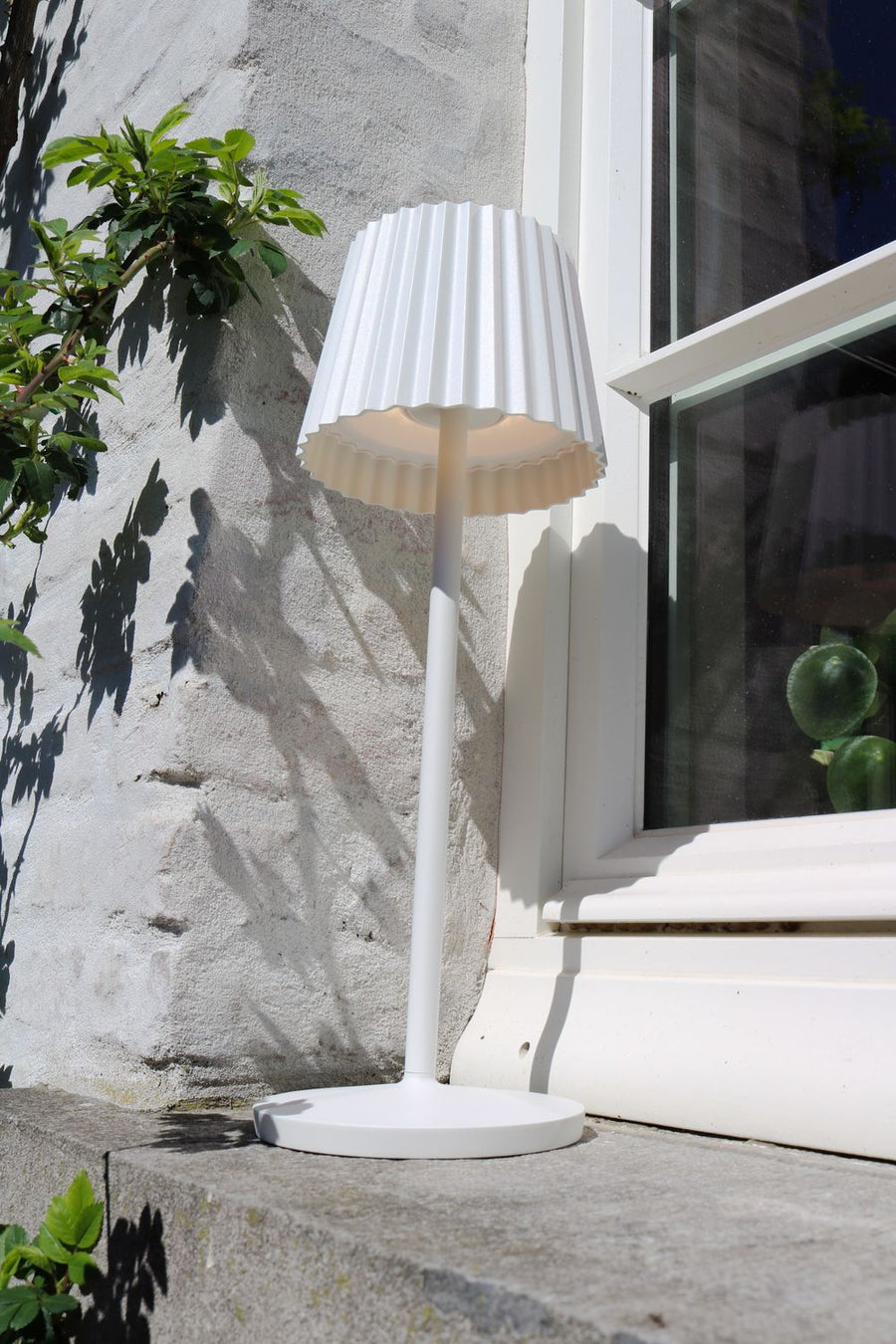 Lampe extérieure Justine blanche