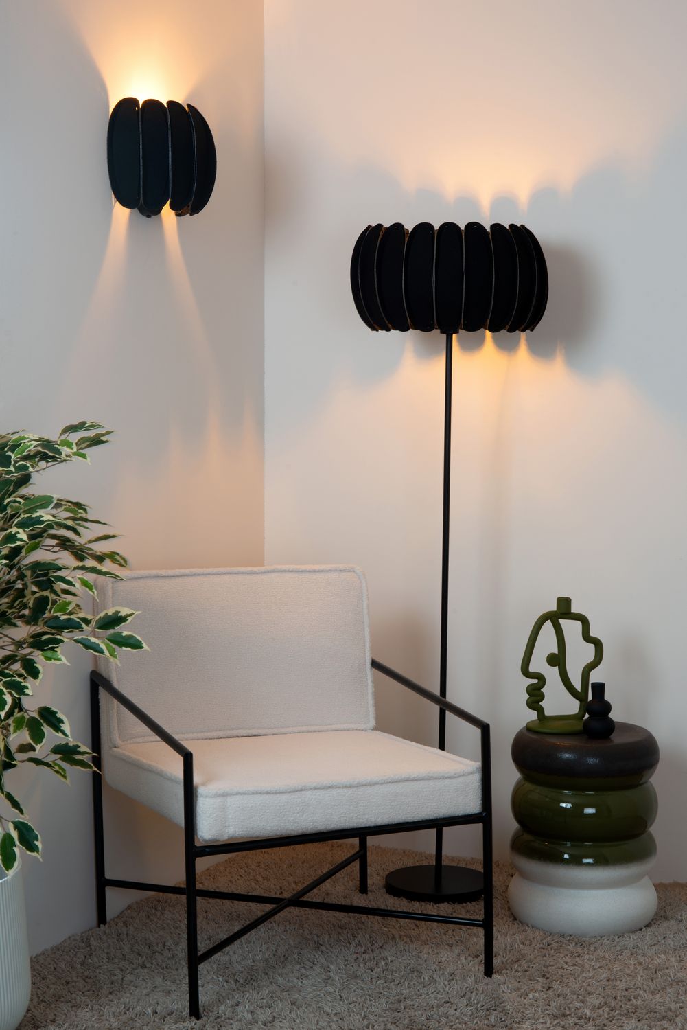 Applique murale Spencer noire