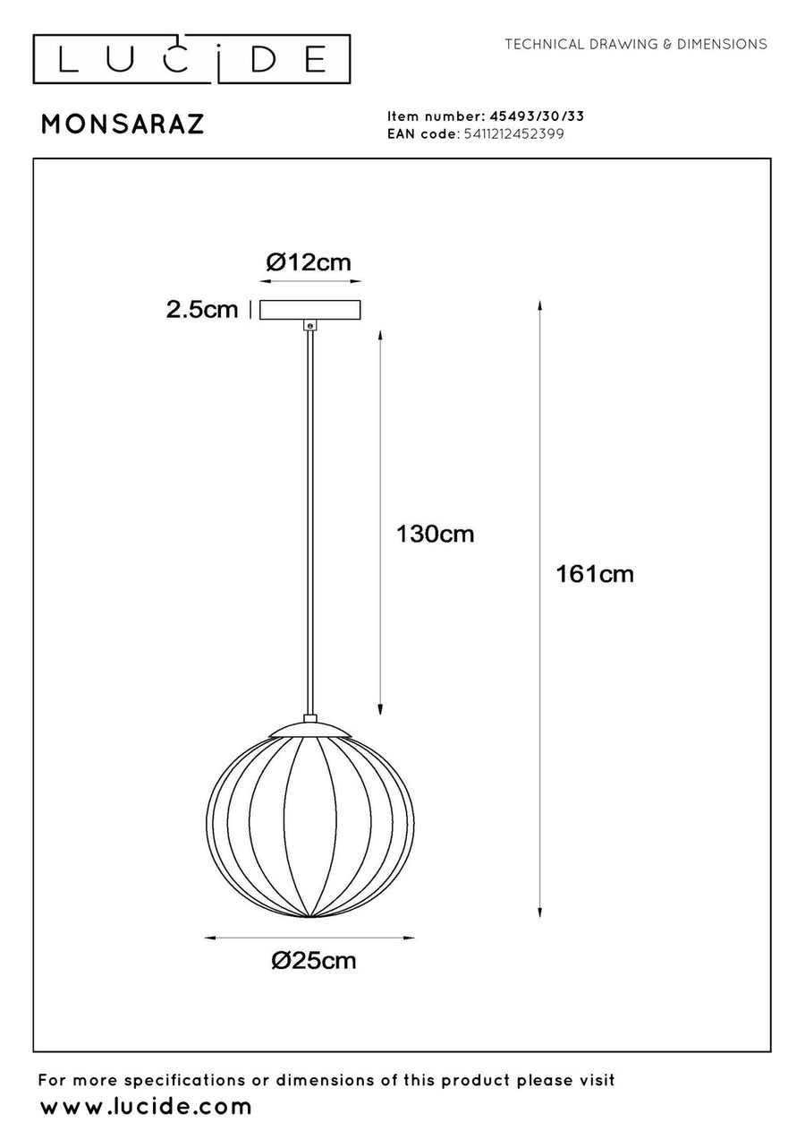 Suspension Monsaraz verte et noire, verre