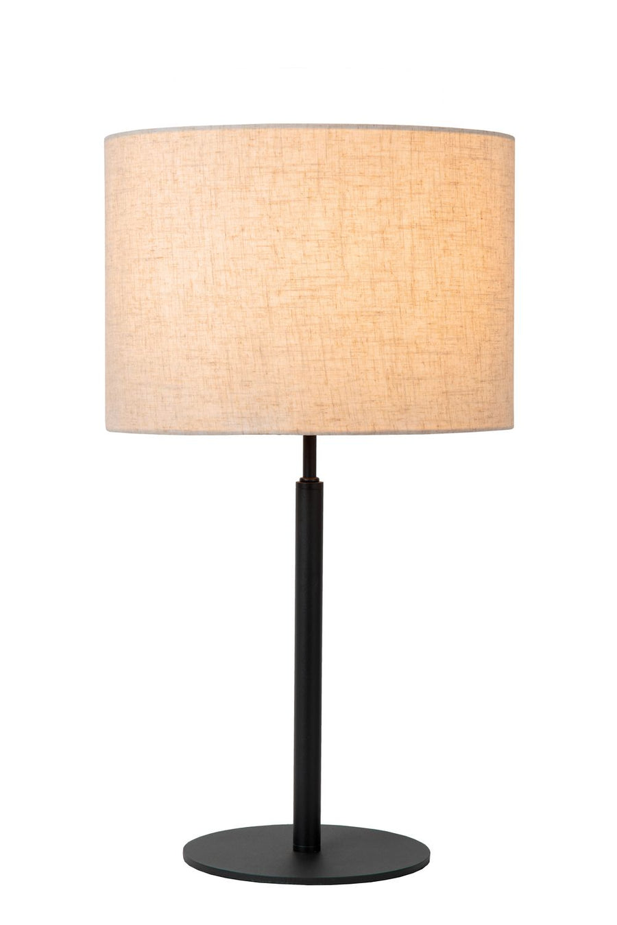 Lampe à poser Maya beige et noire, coton