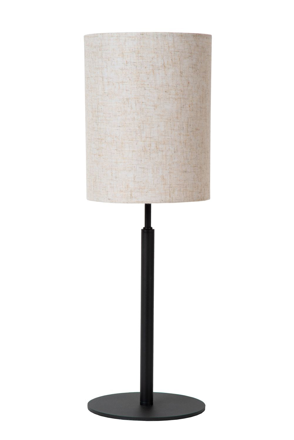 Lampe à poser Maya beige et noire, coton