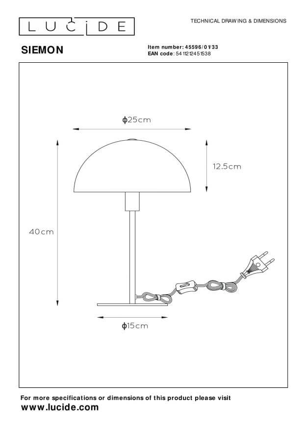 Lampe à poser Siemon verte