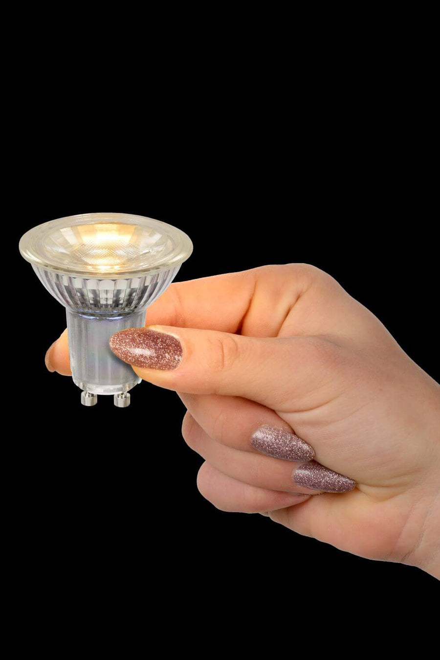 Ampoule LED GU10 transparente, 5 W | Lucide