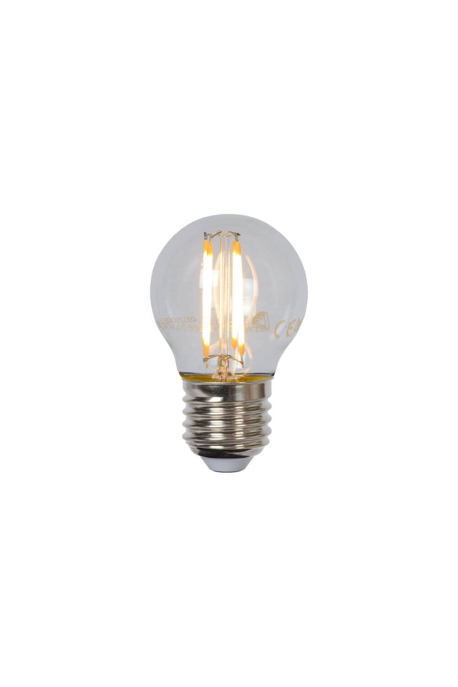 Ampoule LED E27 à filament transparente, 4 W | Lucide