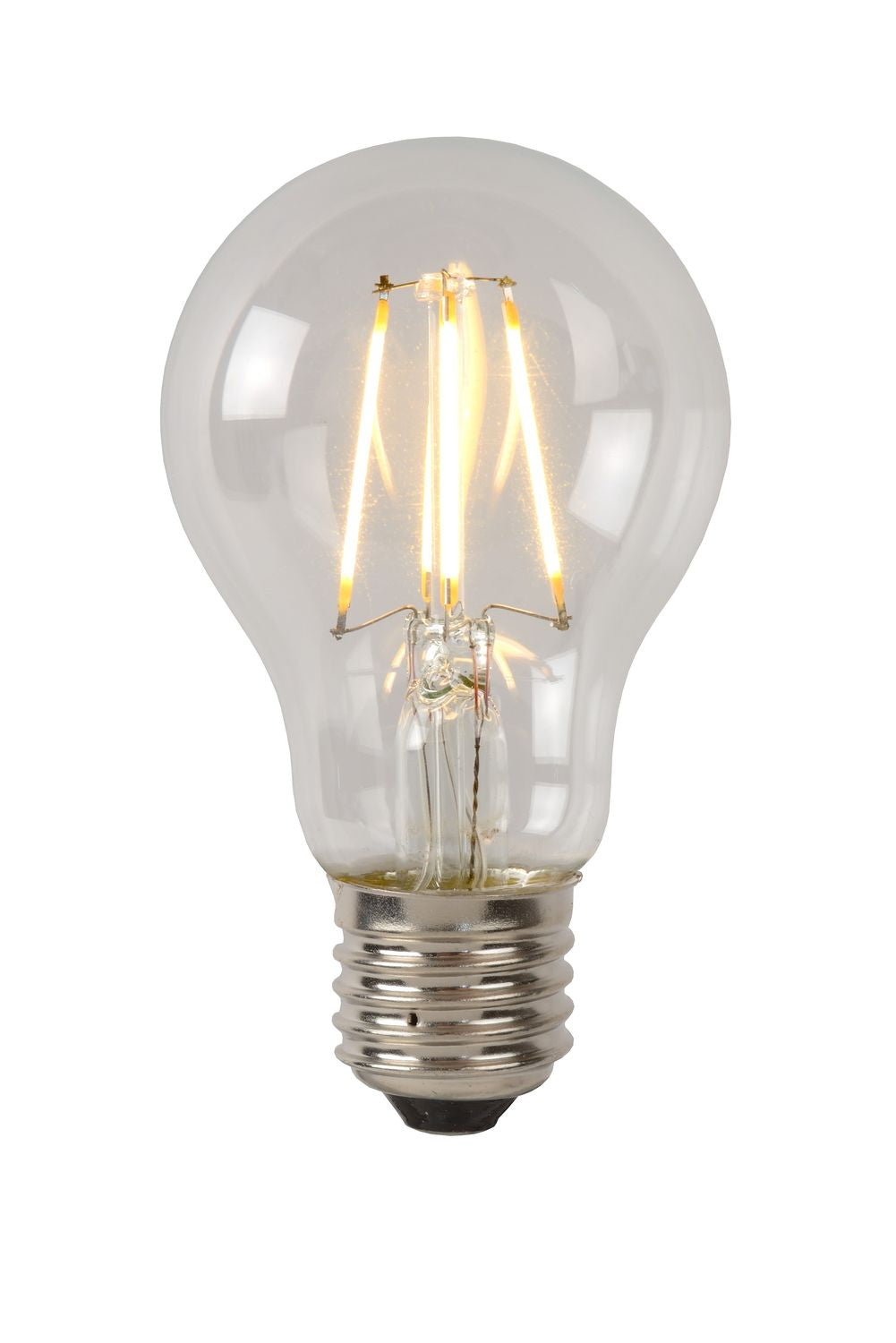 Ampoule LED E27 standard à filament transparente, 7 W | Lucide