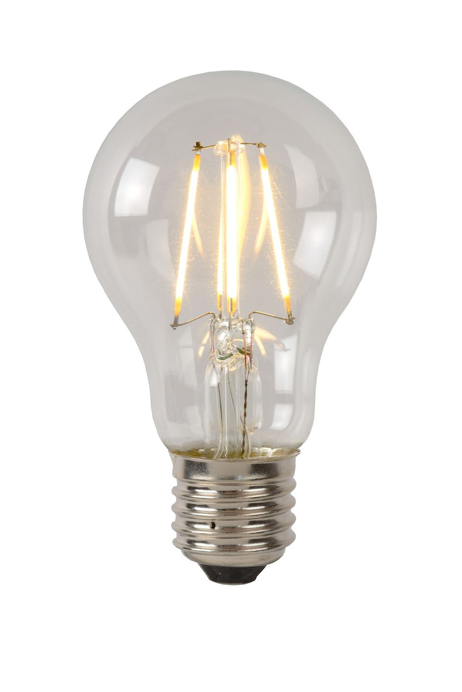 Ampoule LED E27 standard à filament transparente, 7 W | Lucide