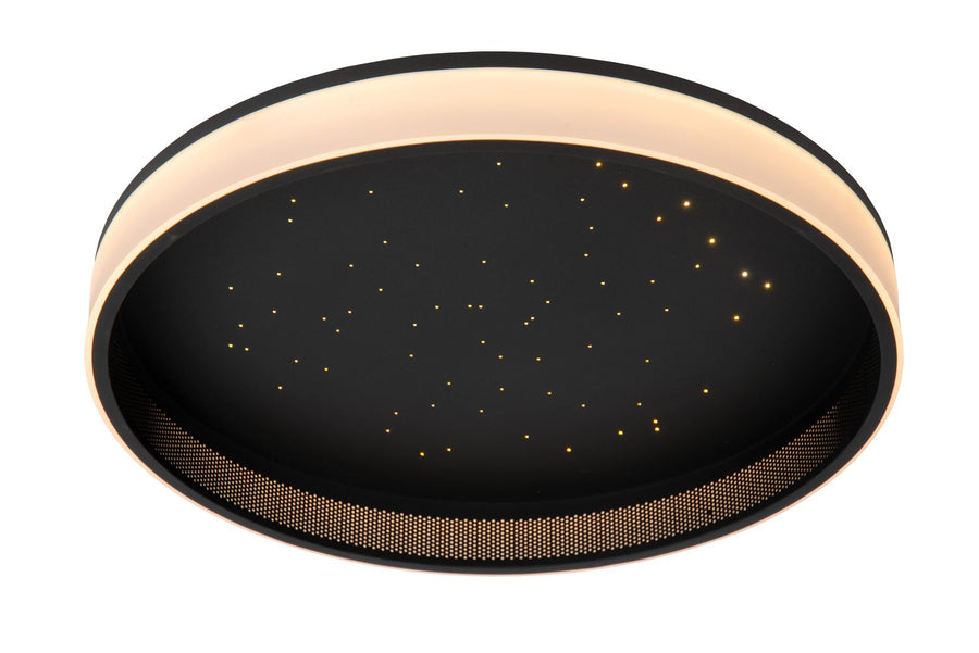 Produit seul sur fond blanc, face inférieure noire percée de points lumineux