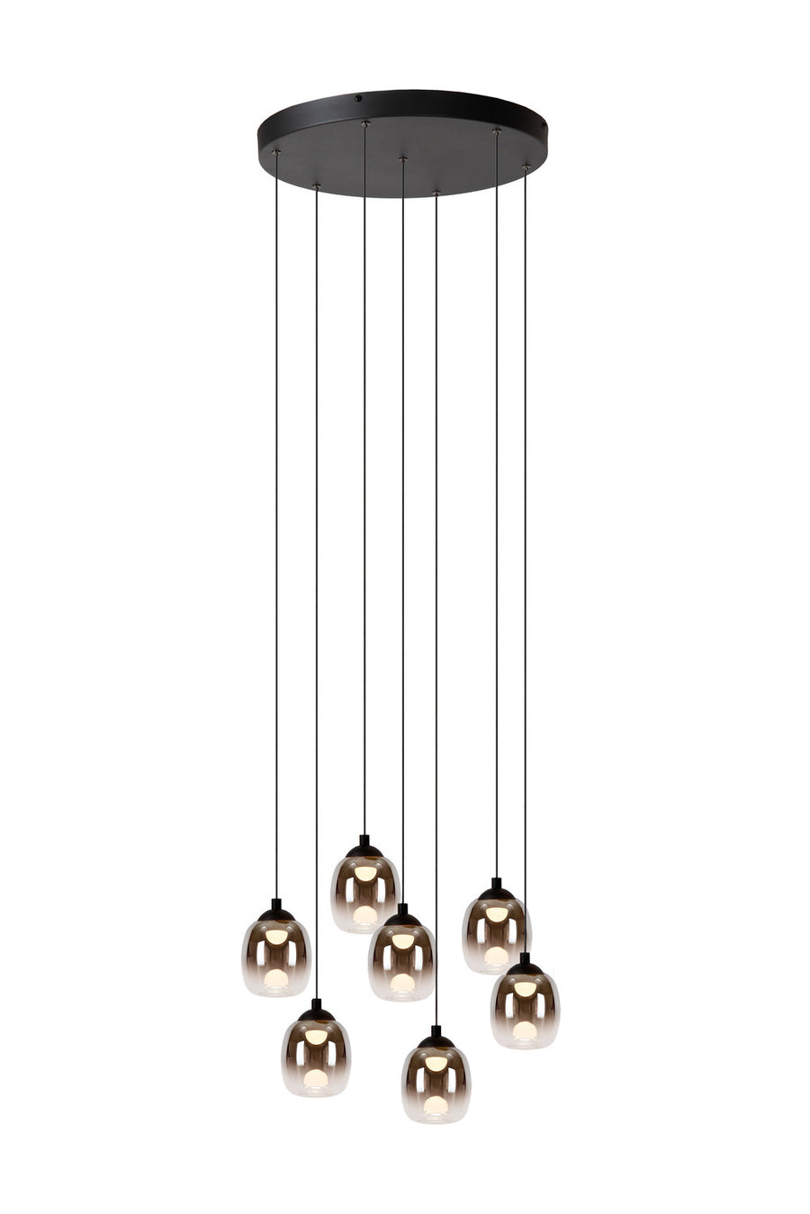 Suspension Tamino noire, verre