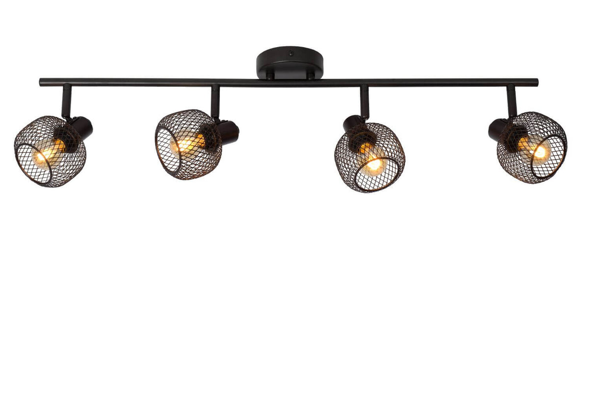 Plafonnier Maren 4 lumières noir