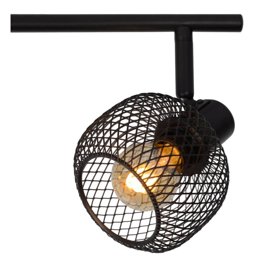 Plafonnier Maren 4 lumières noir