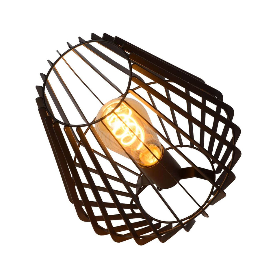 Lampe à poser Reda noire, H 27 cm