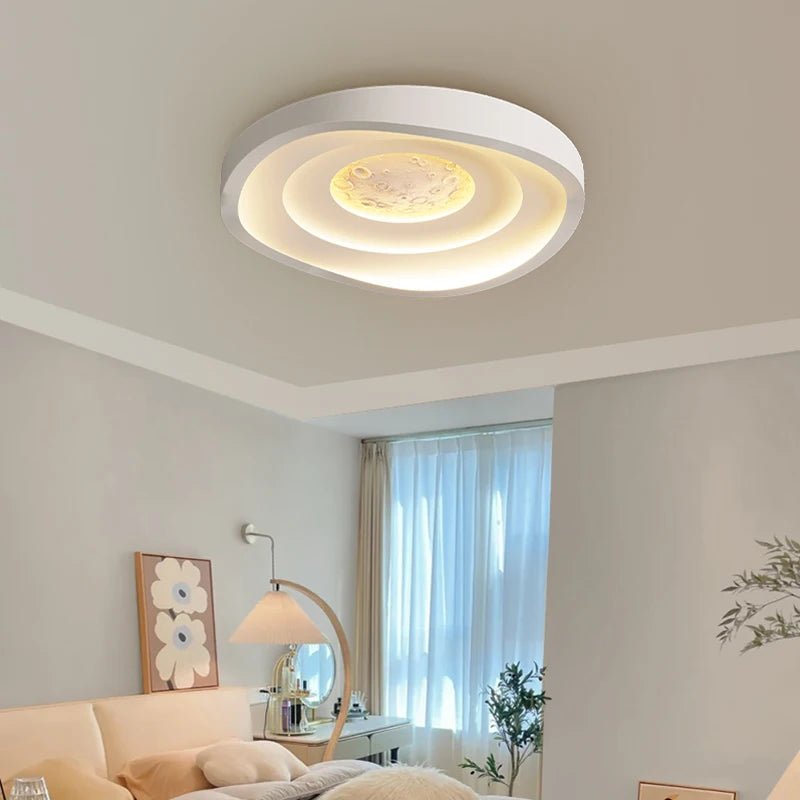 Luminaire Chambre Enfant Astronautes | Oris - Designix Plafonnier Ovale 3 couleurs Interrupteur