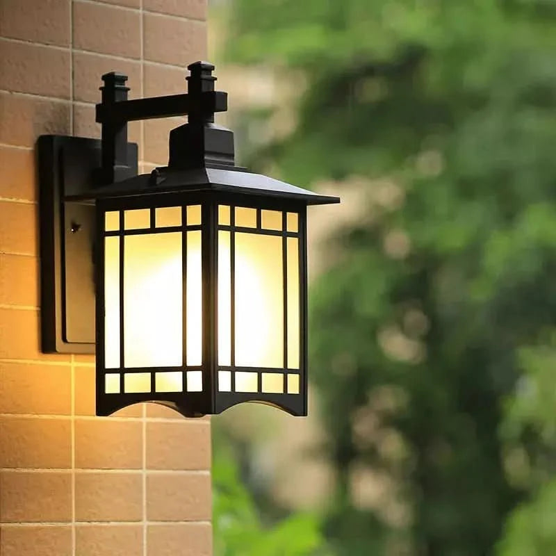 Luminaire Extérieur Japonnais | ZenEclat - Designix Applique murale extérieur Noir
