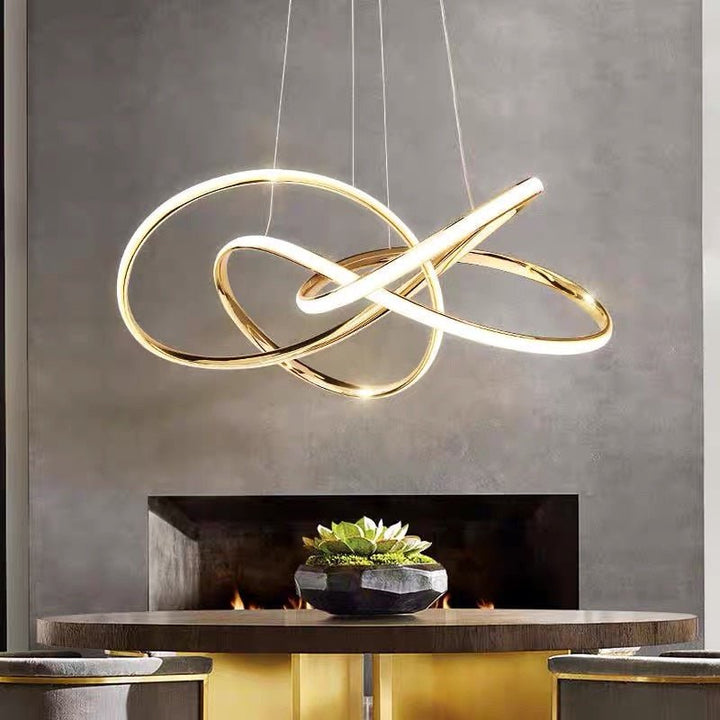 Lustre Art Deco Moderniste | Yalo - Designix Lustre Or 80 cm